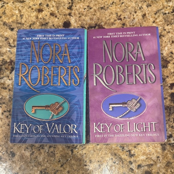 Other - Nora Roberts "Key of Light" & "Key of Valor" Set - Blue and Purple Covers